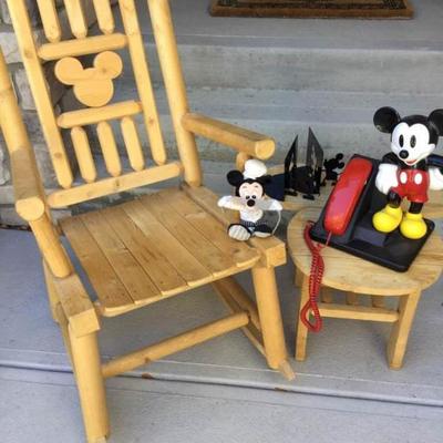Disney Mickey Mouse Rocker, End Table, and More