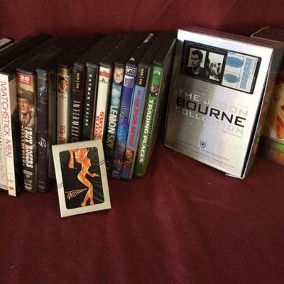 DVD Assortment with Collectible Playing Cards