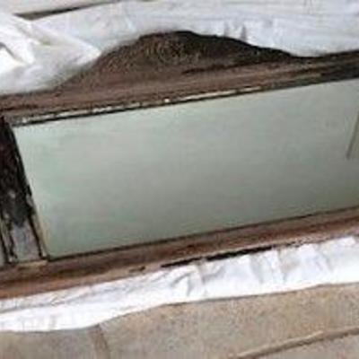 Late Victorian beveled mirror 