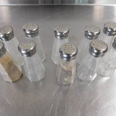 Glass Shakers with Stainless Steel Tops