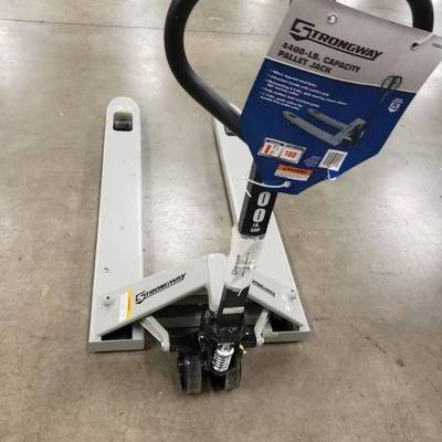 Strongway 4400 lb capacity pallet jack.