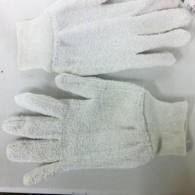 Lot (12) Cotton work gloves.