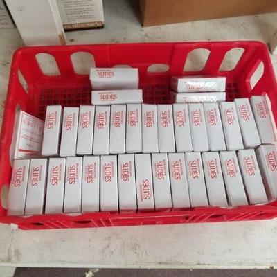 Frosted Microscope Slides - 34 Boxes of 72 pcs bo ...