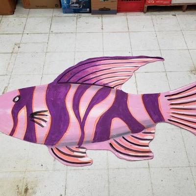 Huge Wooden Fish Wall Art