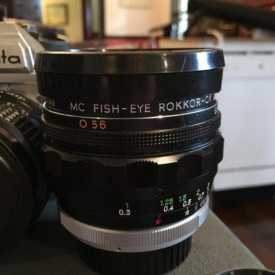 Minolta fish-eye camera lens