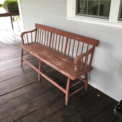 Wooden bench
