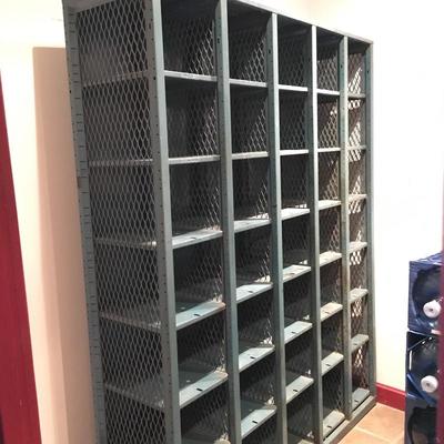 Very large metal locker basket frame