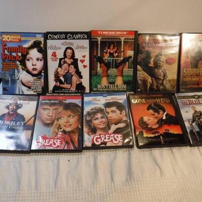 Lot of 10 DVD's.
