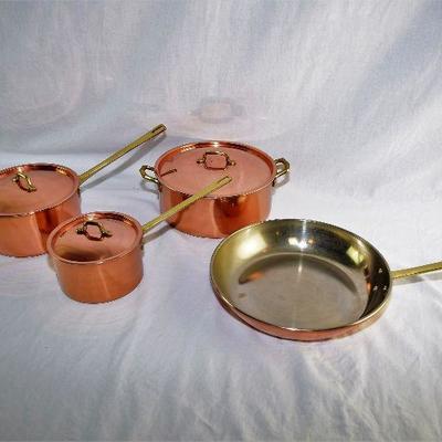 Lot 015-T: 7-piece Copper Cookware Set 