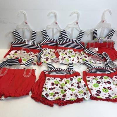 LOT OF 6 BABY OUTFITS.
