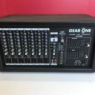 GEAR ONE PA2400 8 CH POWERED MIXER