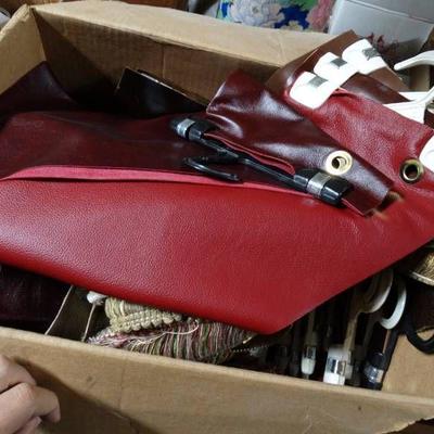 lot of samples of leather