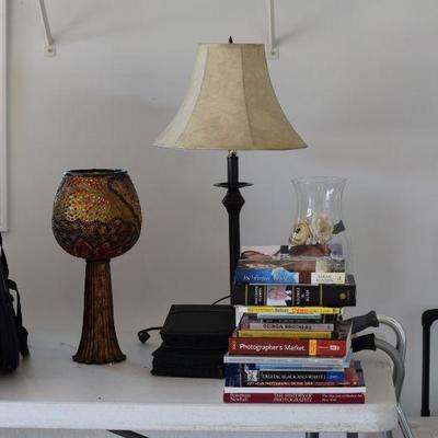 Lamp, Books, Home Decor