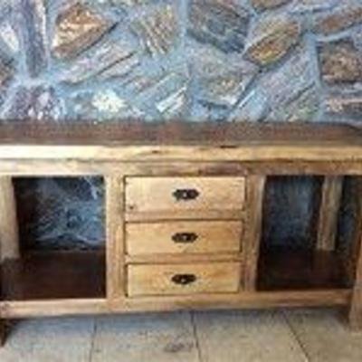 Mesquite Wood Console Table