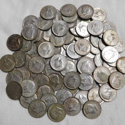 91 - Kennedy Silver Clad Half Dollars