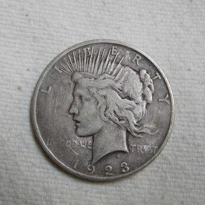 1923 d Peace Silver Dollar
