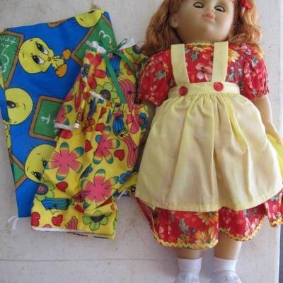 16 RED HAIR DOLL WITH OPEN AND CLOSE EYES AND EXT ...