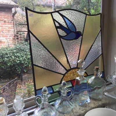 Blue Jay Stain Glass 