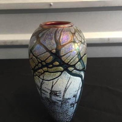 003 Gorgeous art glass vase 2