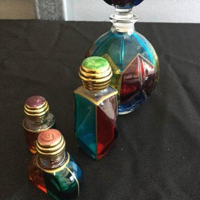 Rainbow perfume bottles