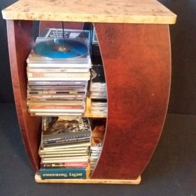 Swivel Occasional Table with CD's
