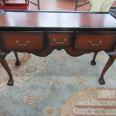 Three drawer console table