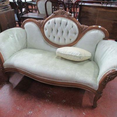 Victorian settee and matching chair