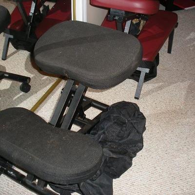 Massage therapist chair.