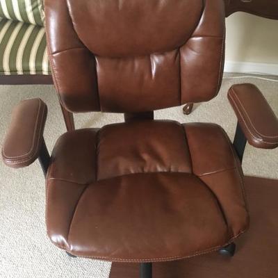 Leather desk chair