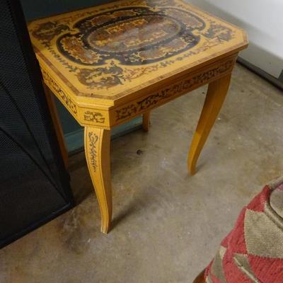made in Italy jewelry/music table. needs a little tlc 