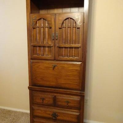 vintage writing/bookcase cabinet
