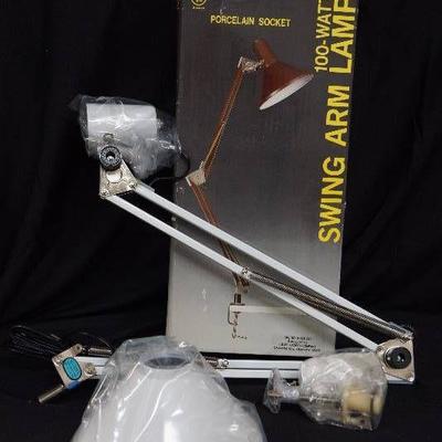 Swing Arm Lamp- Desk with 4 way Clamp