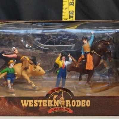 Western Rodeo Bull Rider Toy Set