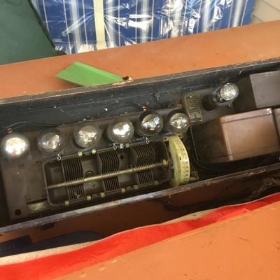 Beautifully designed antique radio 
