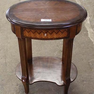 French Style Mahogany 1 Drawer Inlaid Lamp Table
Located Inside â€“ Auction Estimate $50-$100
