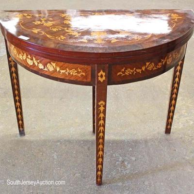 Mahogany French Style Inlaid Console
Located Inside â€“ Auction Estimate $100-$200
