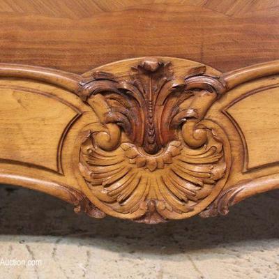 ANTIQUE NICE Queen Size Mahogany Bed with Cupids and Hand Carved Flowers
Located Inside â€“ Auction Estimate $400-$800
