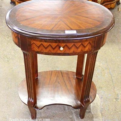 French Style Mahogany 1 Drawer Inlaid Lamp Table
Located Inside â€“ Auction Estimate $50-$100
