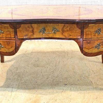 ELABORATE French Style Inlaid with Exotic Woods and Applied Bronze Desk
Located Inside â€“ Auction Estimate $300-$600
