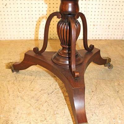 PAIR of Mahogany Duncan Phyfe Half Moon 1 Drawer Stands
Located Inside â€“ Auction Estimate $100-$300
