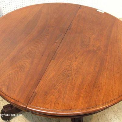 ANTIQUE Walnut Victorian Dining Room Table with 4 Leaves
Located Inside â€“ Auction Estimate $300-$600
