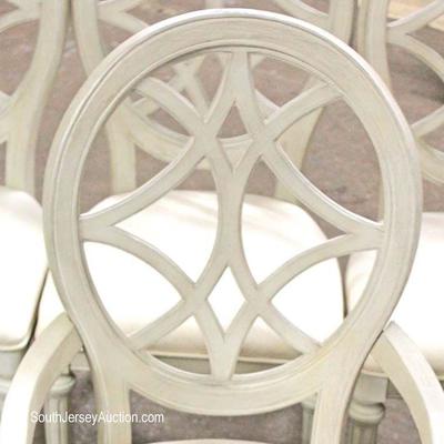 7 Piece Paint Decorated Contemporary Dining Room Table with 6 Spider Back Chairs
Located Inside â€“ Auction Estimate $300-$600

