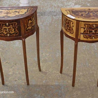 Selection of French Style Inlaid Demilune Stands
Located Inside â€“ Auction Estimate $50-$100 each
