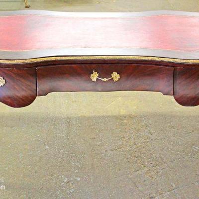 Mahogany French Style 3 Drawer Writing Desk with Applied Bronze
Located Inside â€“ Auction Estimate $200-$500
