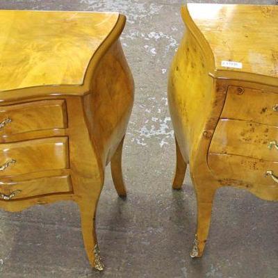 Large Selection of French Style Night Stands, some in paint decoration
Located Inside â€“ Auction Estimate $100-$200 pair

