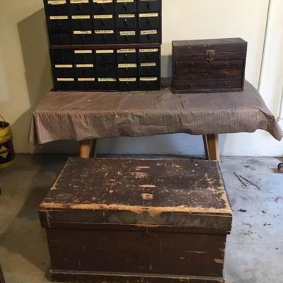 Vintage Tool Boxes and More