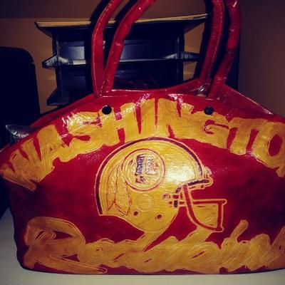 Leather Washington Redskins Handbag