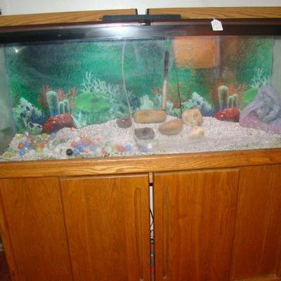 55 Gallon Aquarium with heater, lights, gravel, filter and many other accessories!