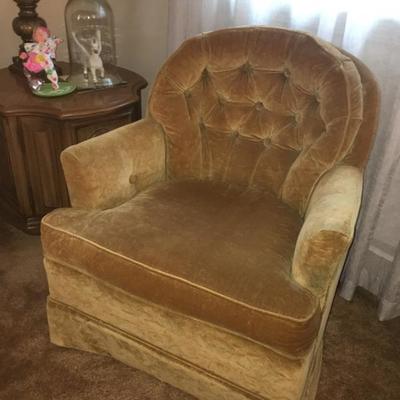 1970 s Barbos Furniture tufted chair