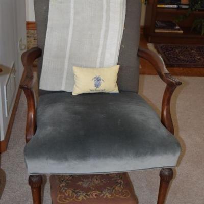 Vintage Side Chair, Stool, Ottoman, Throw, Pillow